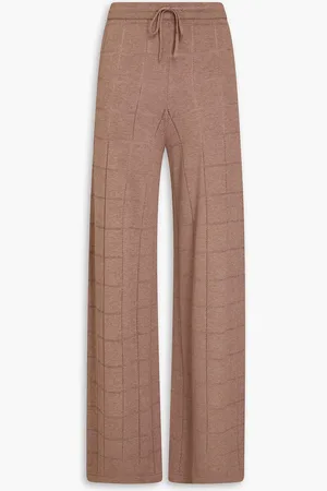 NAADAM Pointelle-knit wide-leg pants - Neutral - XL