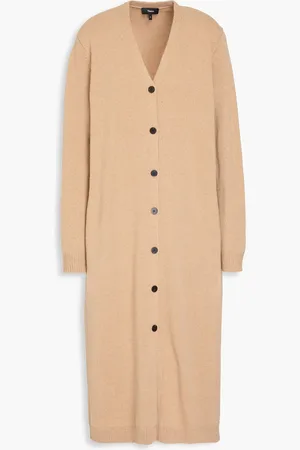 THEORY Cashmere and wool-blend cardigan - Neutral - M