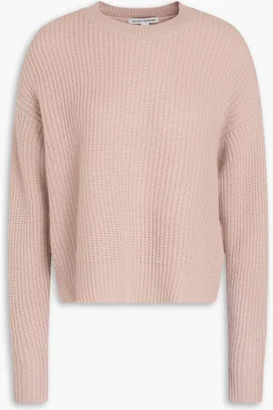 AUTUMN CASHMERE Ribbed cashmere sweater - Pink - XL