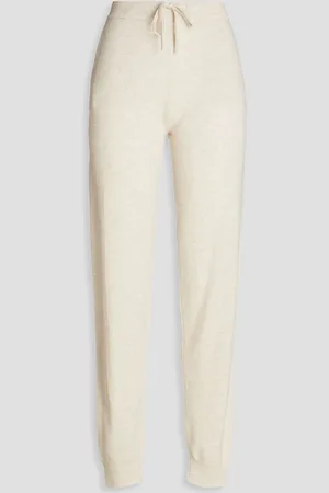Chinti & Parker Wool and cashmere-blend track pants - White - L