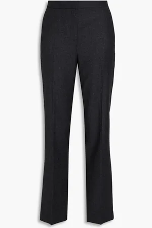 THEORY Wool-flannel straight-leg pants - Gray - US 10