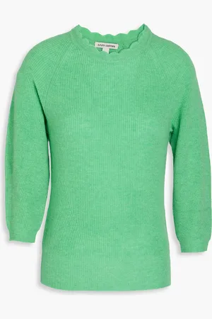 AUTUMN CASHMERE Ribbed cashmere sweater - Green - L