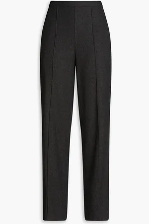 Vince Wool-blend flannel tapered pants - Gray - XL
