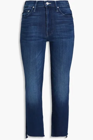 Mother Cropped high-rise bootcut jeans - Blue - 24