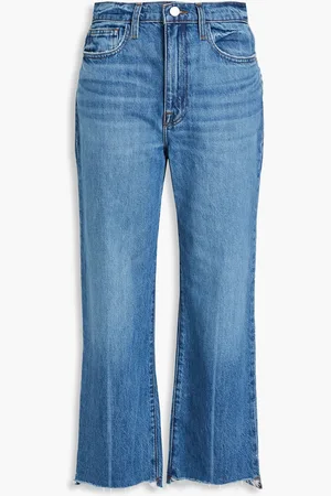 Frame Le Jane Crop high-rise straight-leg jeans - Blue - 26