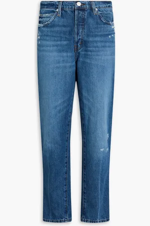 Frame Le Mec high-rise straight-leg jeans - Blue - 30