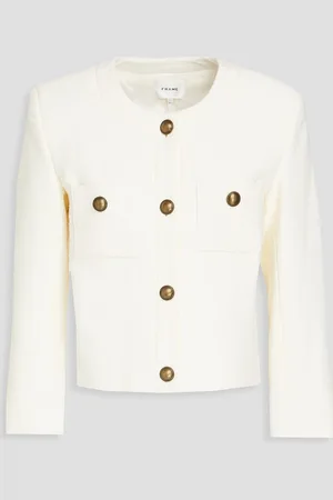Frame Cotton-tweed jacket - White - M