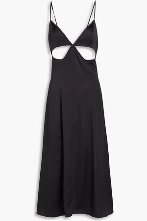 LE KASHA Anlu cutout silk-charmeuse midi dress - - S