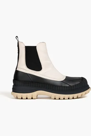 Ganni Canvas Chelsea boots - Neutral - EU 36