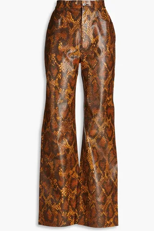 Nanushka Camma faux snake-effect leather straight-leg pants - - L