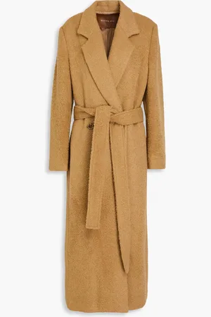 REJINA PYO Gracie double-breasted wool-blend coat - Brown - S