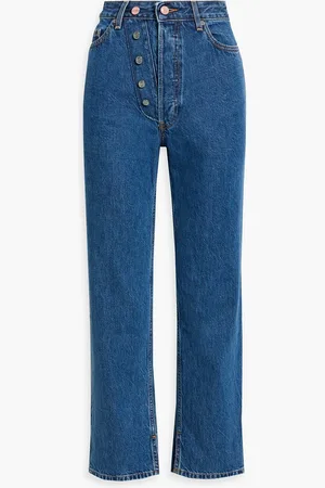 Ganni Figni high-rise straight-leg jeans - Blue - 32W-32L