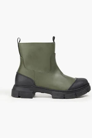 Ganni Rubber Chelsea boots - Green - EU 36