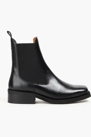 Ganni Leather Chelsea boots - - EU 35