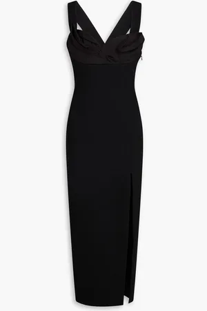 RACHEL GILBERT Alaric pleated crepon midi dress - - 5