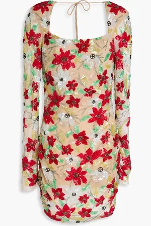 RACHEL GILBERT Thea embellished tulle min dress - - 0