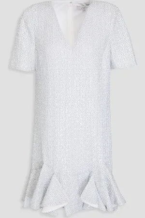 Badgley Mischka Sequined tulle mini dress - - US 12