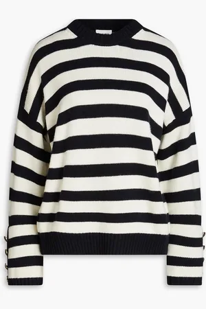 Claudie Pierlot Striped wool-blend sweater - - 1