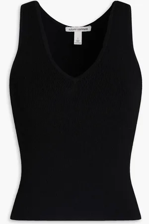 AUTUMN CASHMERE Ribbed-knit tank - - M