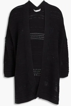 AUTUMN CASHMERE Pointelle-knit cotton cardigan - - M