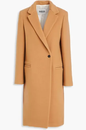 Claudie Pierlot Wool-blend felt coat - Brown - FR 40