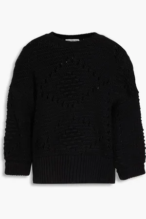 AUTUMN CASHMERE Pointelle-knit cotton sweater - - M