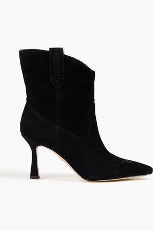 Sam Edelman Moe embroidered suede ankle boots - - US 10