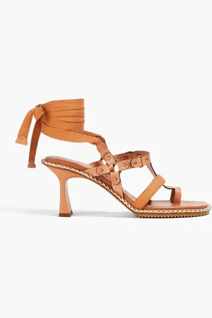 ZIMMERMANN Grosgrain and leather sandals - Brown - EU 40