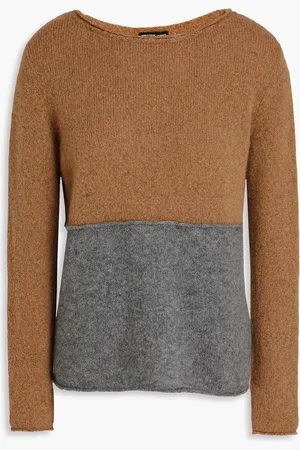 James Perse Two-tone cashmere sweater - Brown - 2