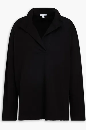 James Perse French cotton-terry sweatshirt - - 2