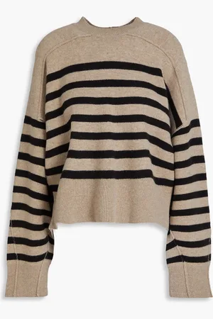 RAG&BONE Bridget striped wool-blend sweater - Neutral - M