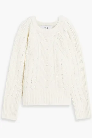 IRO Jaos cable-knit sweater - White - L