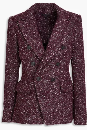 RAG&BONE Preston double-breasted wool-blend bouclé-tweed blazer - - US 2