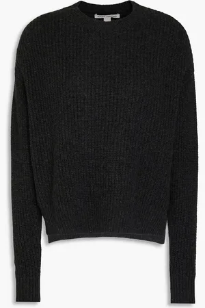 AUTUMN CASHMERE Ribbed cashmere sweater - Gray - XL