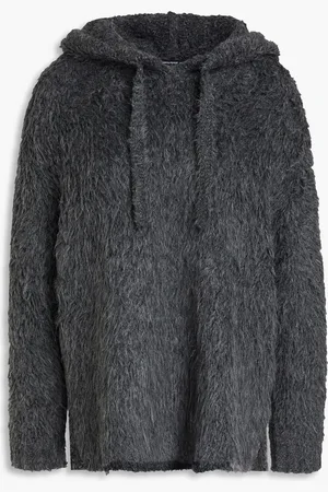 James Perse Brushed knitted hoodie - Gray - 1