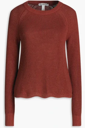AUTUMN CASHMERE Ribbed cotton sweater - Red - S