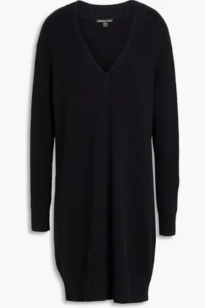 James Perse Brushed cotton-blend mini dress - - 1