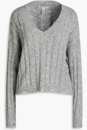 AUTUMN CASHMERE Donegal cable-knit sweater - - M