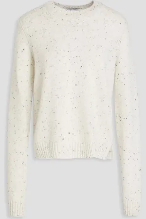 AUTUMN CASHMERE Donegal cashmere sweater - White - L