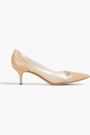 Gianvito Rossi Plexi 55 patent-leather and PVC pumps - - EU 35