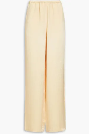 tibi Satin-twill wide-leg pants - - M