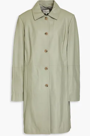 Loulou Studio Uvon leather coat - Green - S