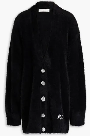 Serafini Embroidered brushed knitted cardigan - - IT 38