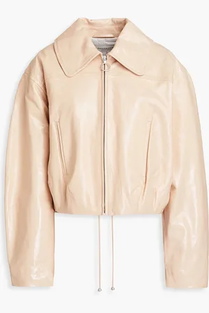 Serafini Patent-leather bomber jacket - - IT 42