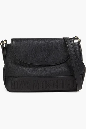 Moschino Faux pebbled-leather shoulder bag - - OneSize