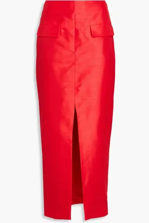 Nicholas Shantung maxi skirt - - US 6