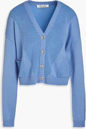 Diane von Furstenberg Paulette knitted cardigan - Blue - L