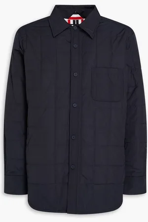 Thom Browne Quilted shell overshirt - Blue - 2