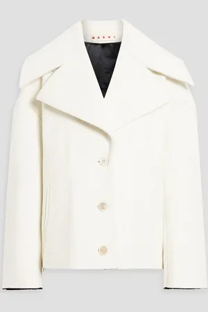 Marni Wool-blend felt jacket - White - IT 44
