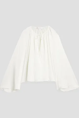 Frame Satin blouse - White - M